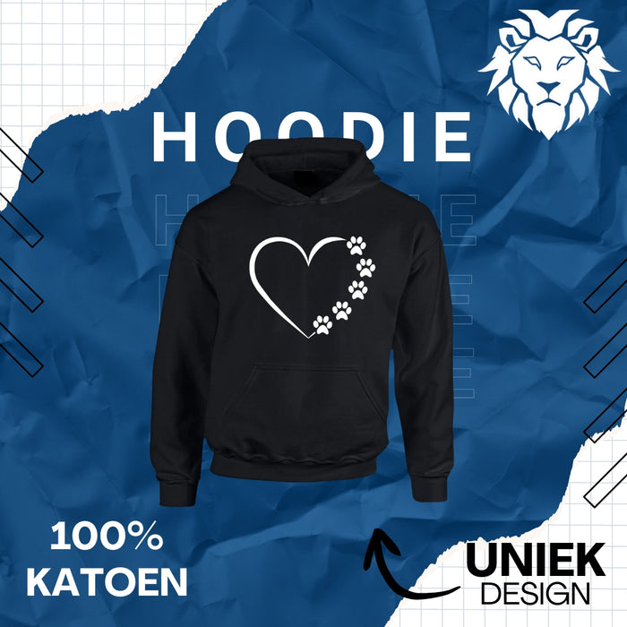 Hoodie Hart met 5 Pootjes