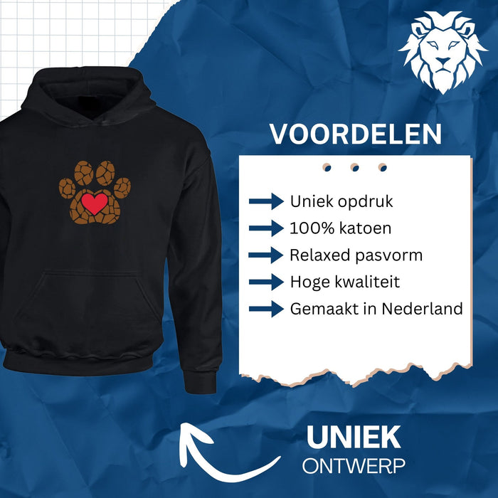 Hoodie Poot met Hartje - Dogzoo