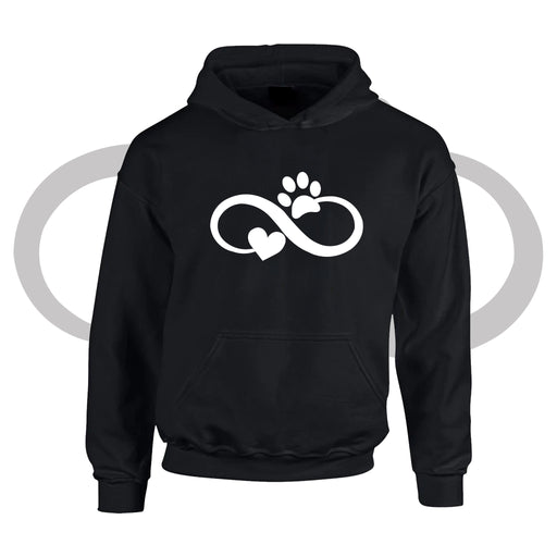 Hoodie met hart en pootje verbonden