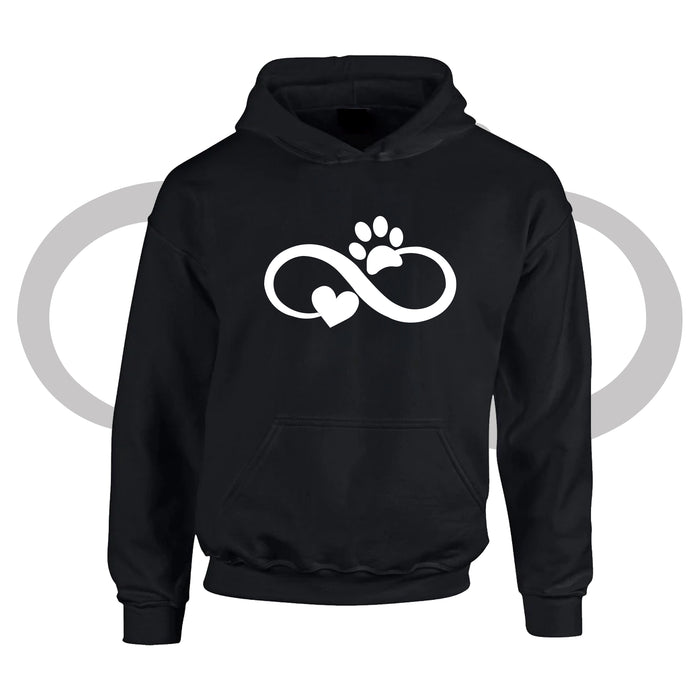 Hoodie met hart en pootje verbonden