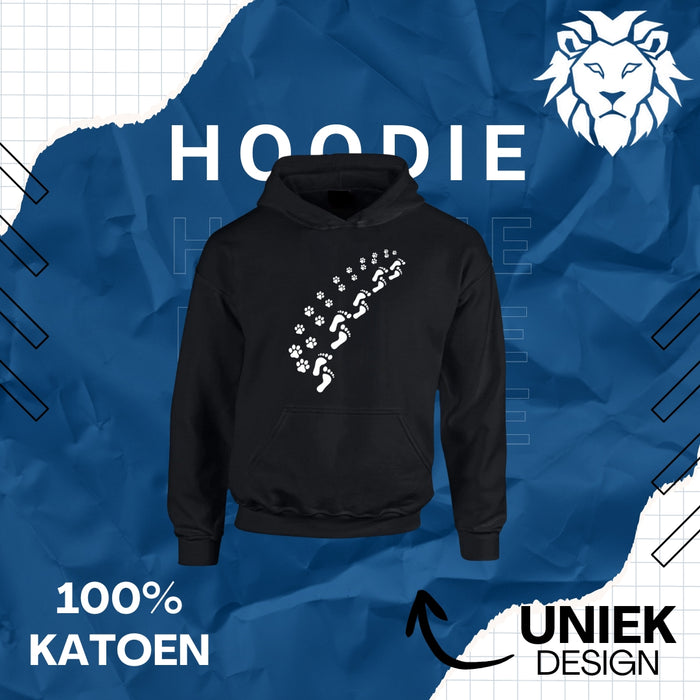 Hoodie pootjes en voet afdrukken