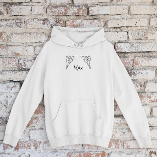 Hoodies met oortjes en naam gepersonaliseerd - Dogzoo