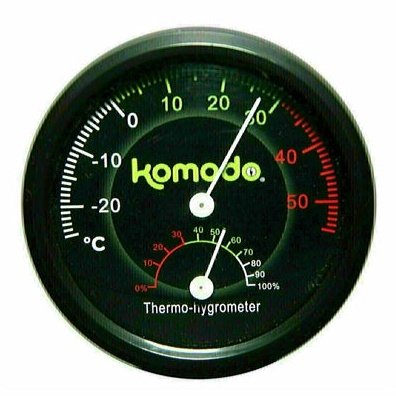 Komodo Thermometer / Hygrometer Analoog