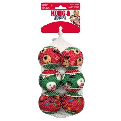 Kong Holiday Squeakair Bal Assorti