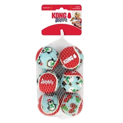 Kong Holiday Squeakair Bal Assorti