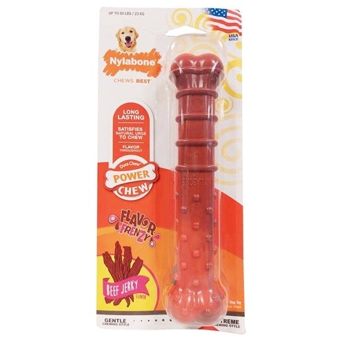 Nylabone Textured Dura Chew Beef Jerkey Voor Harde Bijters