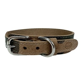 Sazzz Halsband Hond Boho Vintage Leer Camouflage