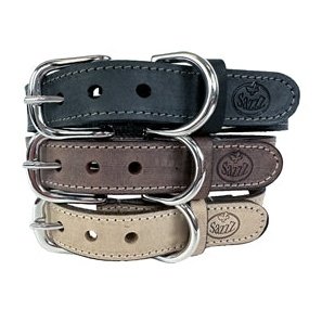 Sazzz Halsband Hond Nomad Vintage Leer Antraciet