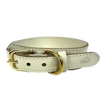 Sazzz Halsband Hond Pioneer Classic Leer Creme