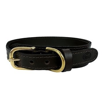 Sazzz Halsband Hond Pioneer Classic Leer Donkerbruin