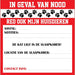 Stickers - In Geval van Nood - Red ook Mijn Huisdieren - Red Mijn Huisdier sticker - Watervaste stickers
