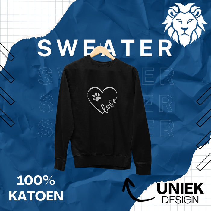 Sweater Love met Hart en Pootje - Dogzoo