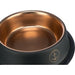 Trixie Be Nordic Voer / Waterbak Rvs / Rubber Zwart / Brons