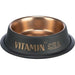 Trixie Be Nordic Voer / Waterbak Rvs / Rubber Zwart / Brons