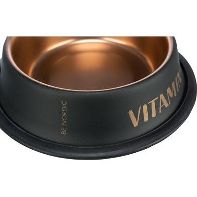 Trixie Be Nordic Voer / Waterbak Rvs / Rubber Zwart / Brons