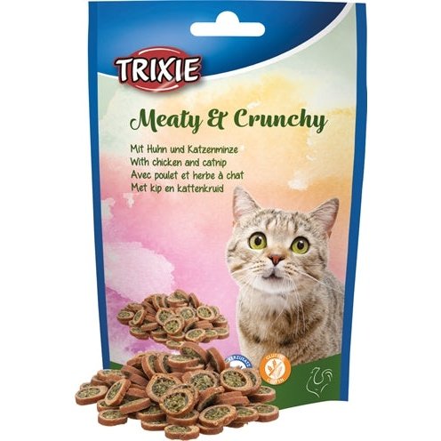 Trixie Meaty & Crunchy Kip / Catnip Glutenvrij