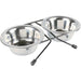 Trixie Voer / Waterbak-Set Rvs / Metaal