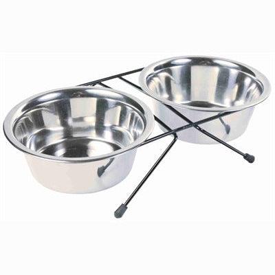 Trixie Voer / Waterbak-Set Rvs / Metaal