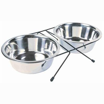 Trixie Voer / Waterbak-Set Rvs / Metaal