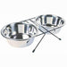 Trixie Voer / Waterbak-Set Rvs / Metaal