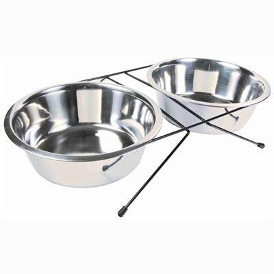 Trixie Voer / Waterbak-Set Rvs / Metaal