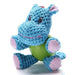 Dogzoo Hondenspeelgoed Hippo met piep en bal 18x15cm