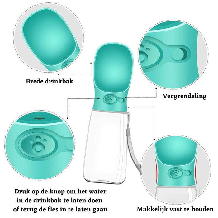 Drinkfles voor huisdieren gepersonaliseerd
