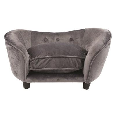 Enchanted Pet Enchanted Hondenmand Sofa Ultra Pluche Snuggle Donkergrijs