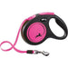 Flexi Rollijn New Classic Neon Tape Zwart / Roze