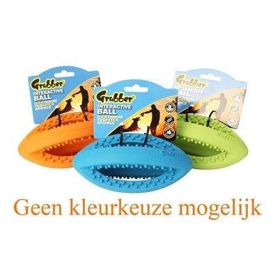 Happy Pet Grubber Interactieve Rugbybal Mini Assorti