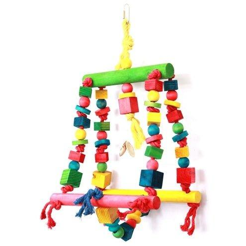 Happy Pet Speelgoed Double Swing Papegaai