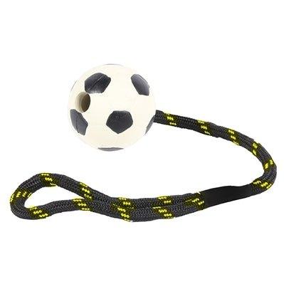 Happy Pet Tough Toys Werptouw Met Voetbal Rubber