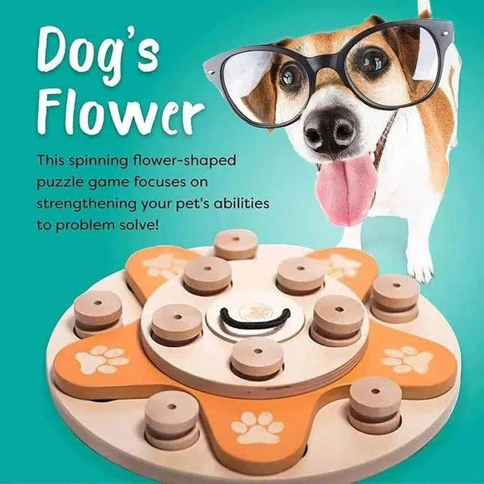 Hondenpuzzel - My Intelligent Pets - Dog's Flower - Intelligentiespeelgoed - Hersenwerk