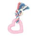 Little Rascals Bijt Hart Roze / Blauw / Wit