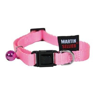 Martin Kattenhalsband Nylon Uni Roze