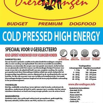 Merkloos Budget Premium Dogfood Cold Pressed High Energy