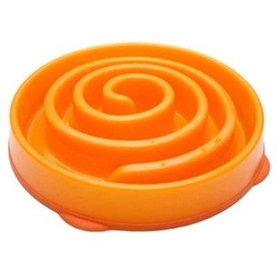 Merkloos Slo-Bowl Feeder Mini Coral Spiraal Oranje