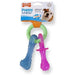 Nylabone Puppy Chew Bijtring Speen / Bot Puppyspeelgoed Bacon