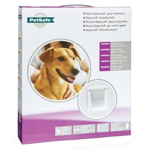 Petsafe Hondenluik Medium Wit / Transparant