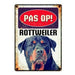 Plenty Gifts Waakbord Blik Rottweiler