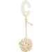 Trixie 3 Rotan Ballen Met Bel Aan Touw Naturel