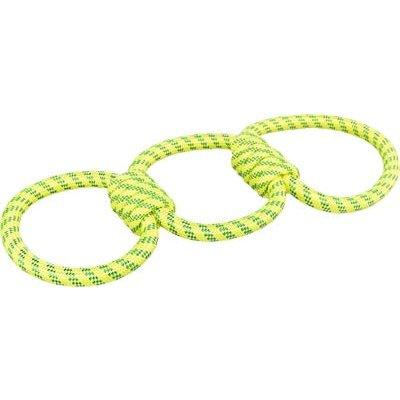 Trixie Aquatoy Touw Trekspeeltje Ringen Polyester Geel / Groen