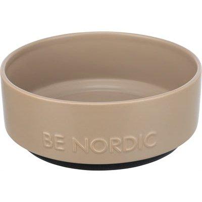 Trixie Be Nordic Voerbak Hond Keramiek/ Rubber Taupe