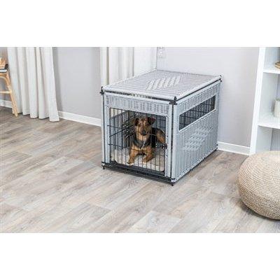 Trixie Bench Homekennel Polyrotan Lichtgrijs