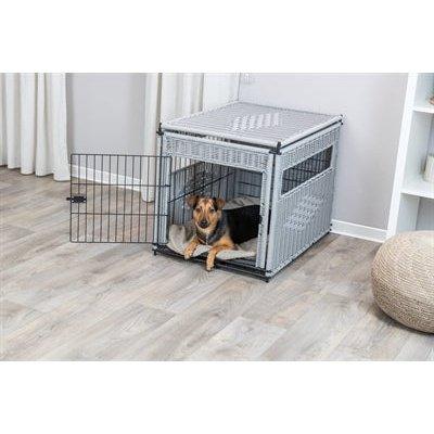 Trixie Bench Homekennel Polyrotan Lichtgrijs