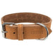 Trixie Halsband Hond Rustic Vetleer Heartbeat Bruin