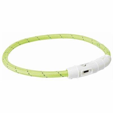 Trixie Lichtgevende Halsband Hond Flash Usb Tpu / Nylon Groen