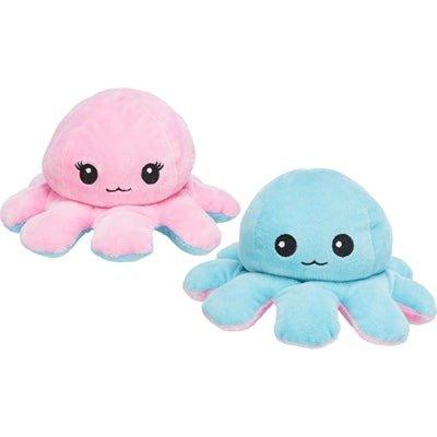 Trixie Octopus Omkeerbaar Pluche Grijs / Geel