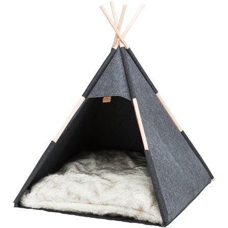 Trixie Schuilplaats Tipi Vilt Antraciet