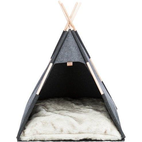 Trixie Schuilplaats Tipi Vilt Antraciet